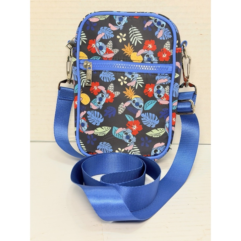 Disney Lilo & Stitch Small Blue Crossbody Bag Handbag Purse Stitch Character
